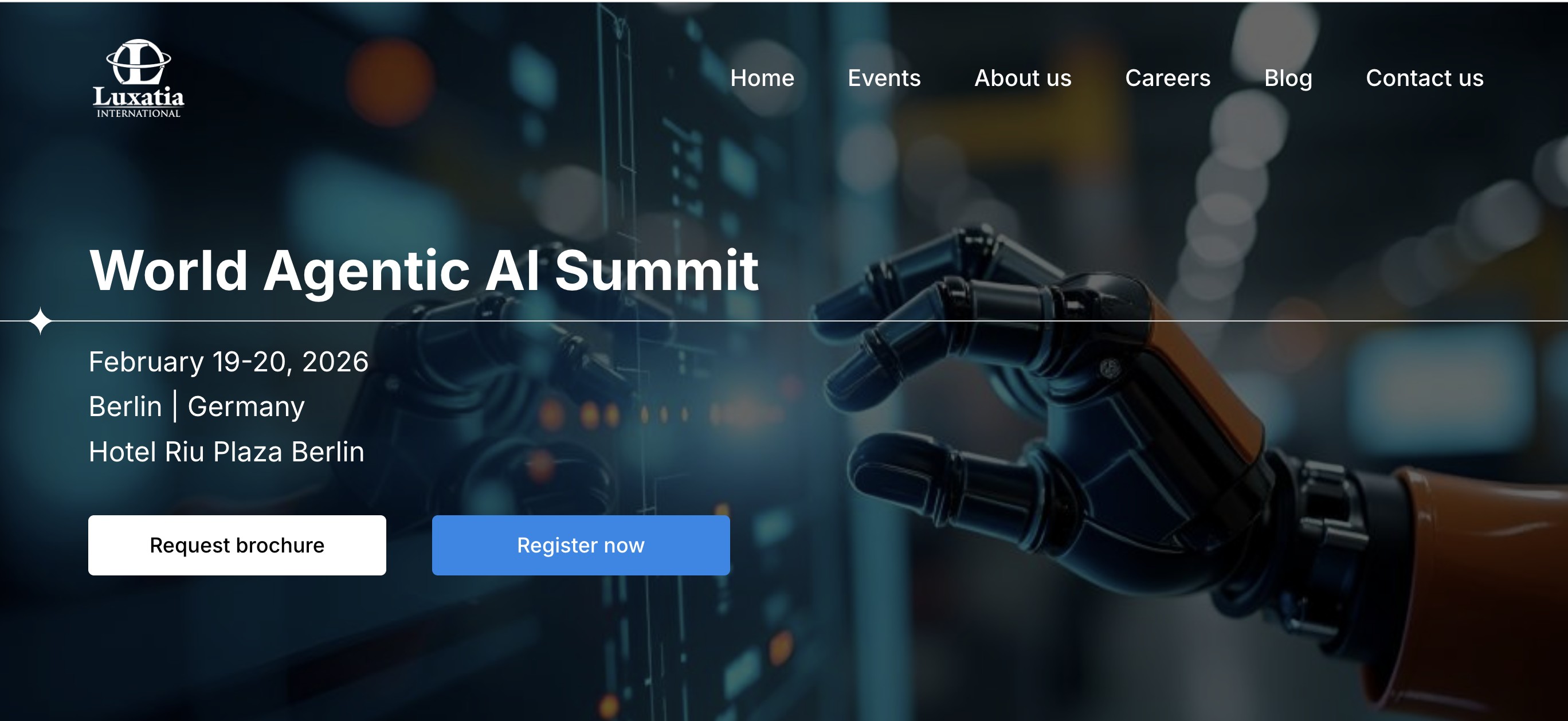 World Agentic AI Summit Image showing the landing page of the event