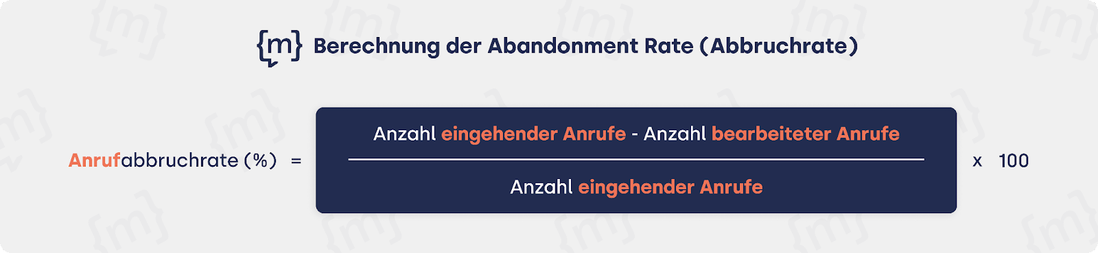 Berechnung der Abandonment Rate (Abbruchrate)