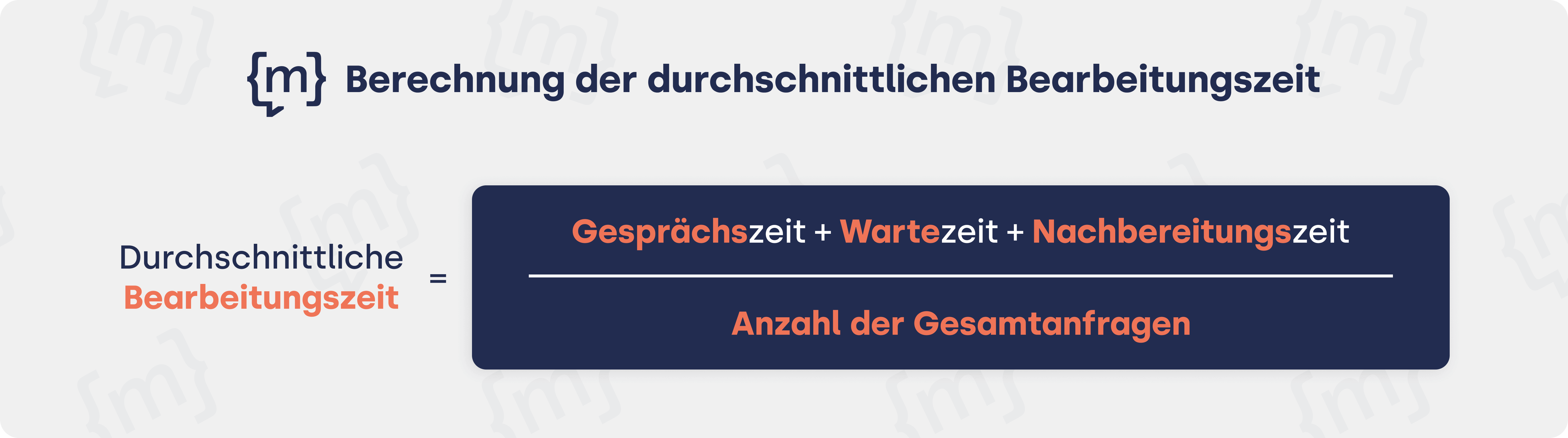 Berechnung der durchschnittlichen Bearbeitungszeit