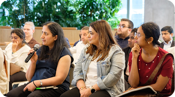 Auditorium space setup for presentations or events