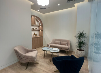 Auditorium space setup for presentations or events