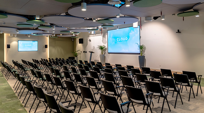 Business lounge area for casual meetings and collaboration