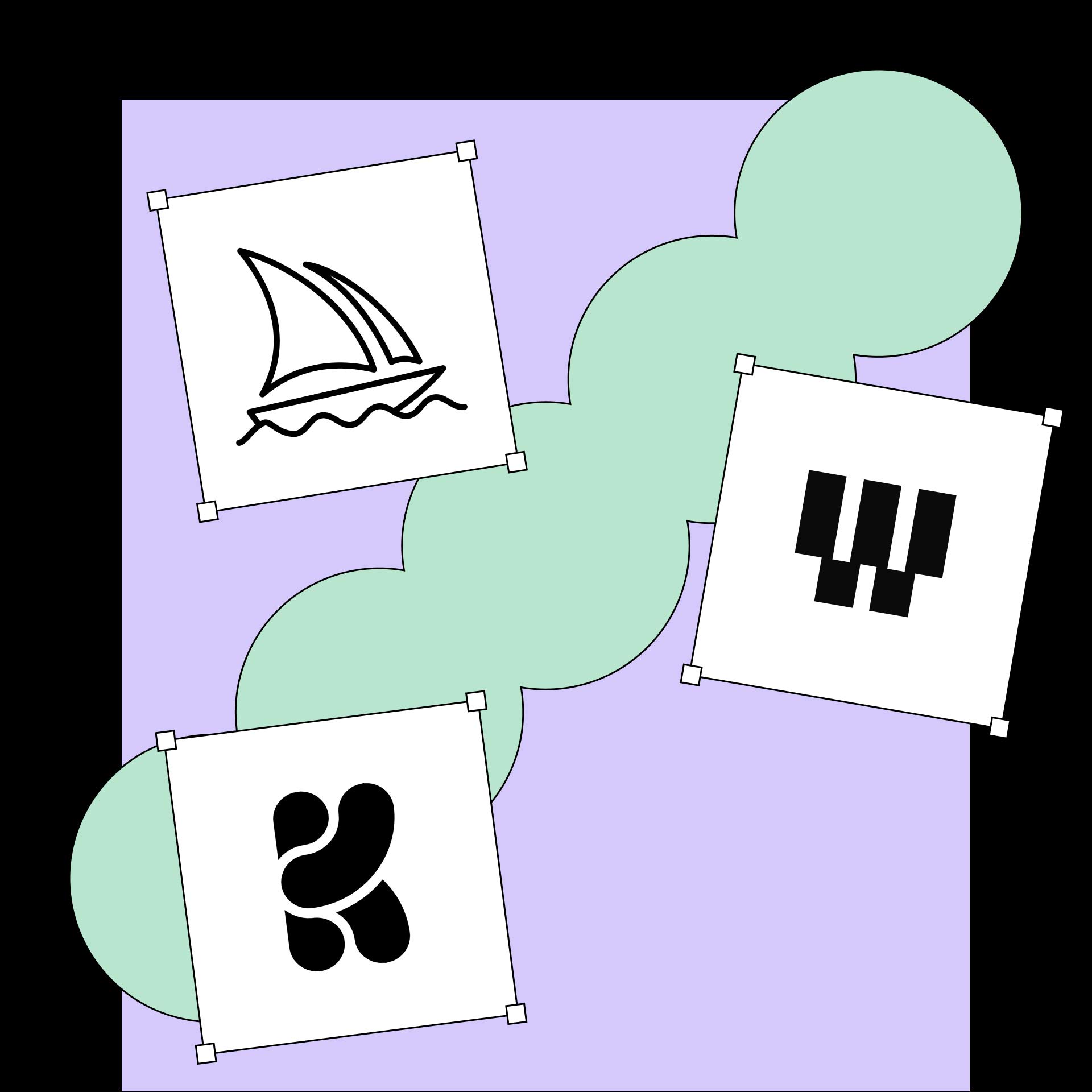 Ein Laptopbildschirm zeigt ein digitales Whiteboard mit Karten, Notizen und interaktiven Elementen zu digitaler Barrierefreiheit. Zu sehen sind Themen wie „Barrierefreiheit Basics“, „Quiz Time“ und Fragen zur digitalen Inklusion.