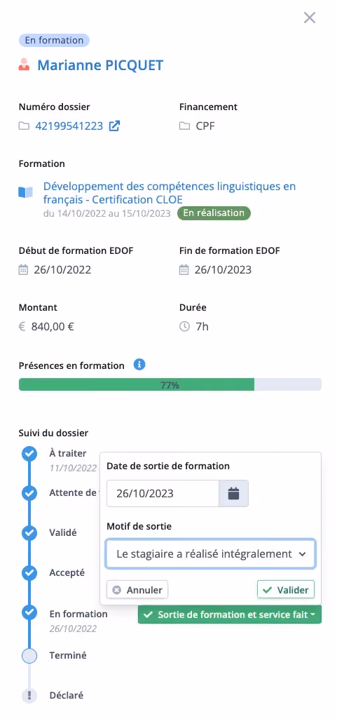 Réalisez tous les actions EDOF sans quitter votre logiciel de gestion !