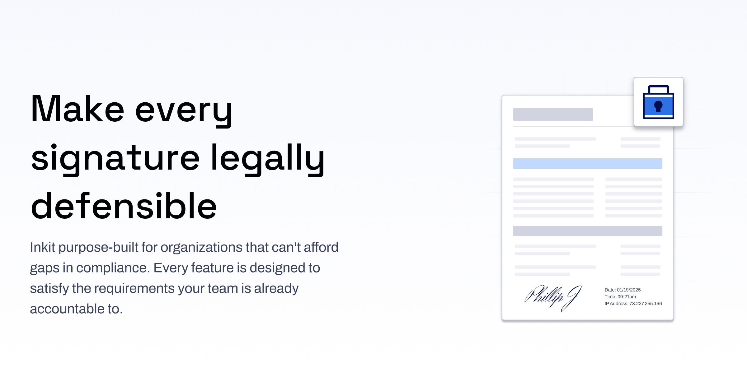 Inkit Signature Legality | Secure & Compliant Signing