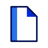 Blue padlock icon with a keyhole in the center.