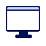 Blue padlock icon with a keyhole in the center.