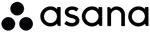 Asana logo featuring three connected dots forming a triangular shape next to the word 'asana' in lowercase letters.