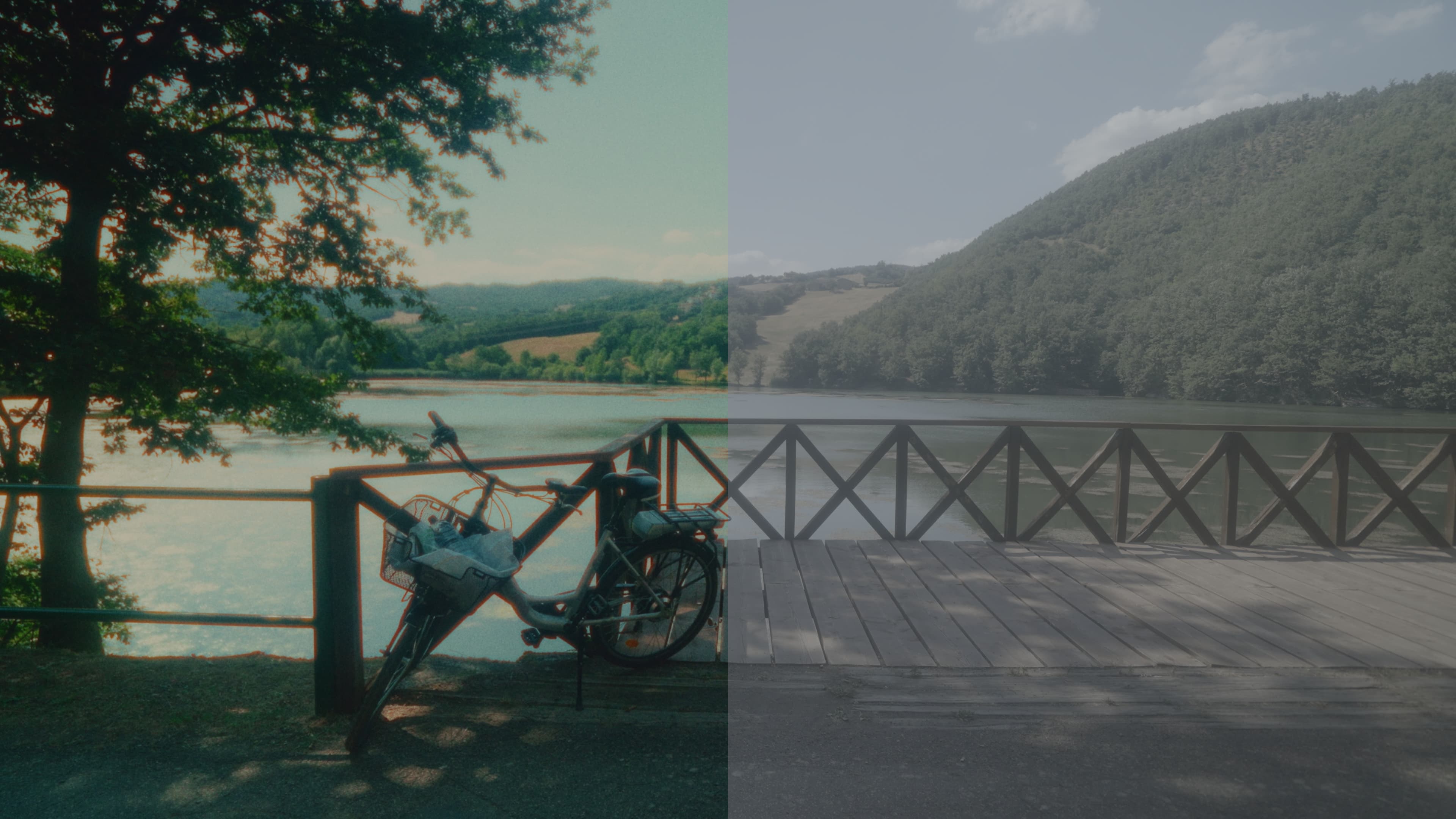 before after colour grading davinci resolve retro vintage film instant