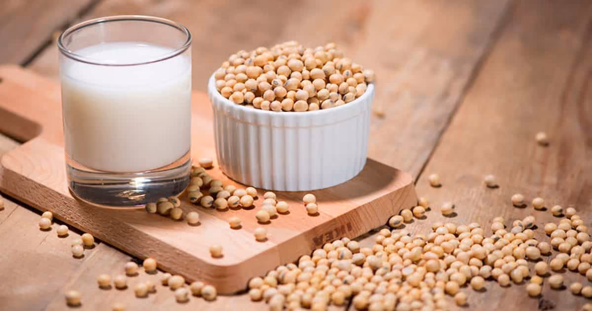 Graines de soja crues dans un bol, riches en protéines végétales, isoflavones et vitamines B - les effets du soja sur la santé décryptés