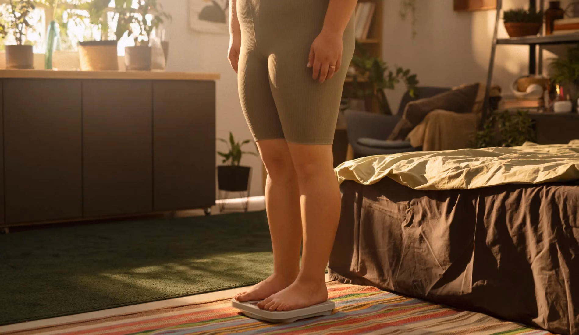 Une femme chez qui le SOPK a provoqué une prise de poids importante