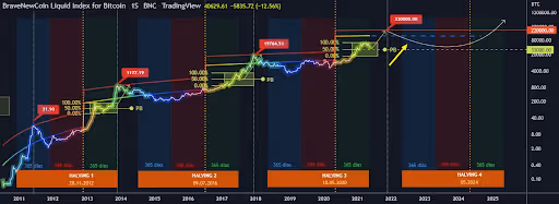 grafico do halving do bitcoin