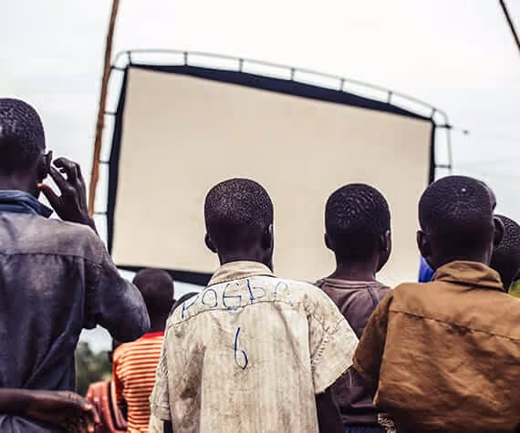 people at an outdoor gathering