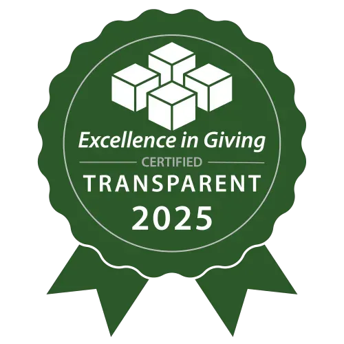 Excellence in giving - certified transparent