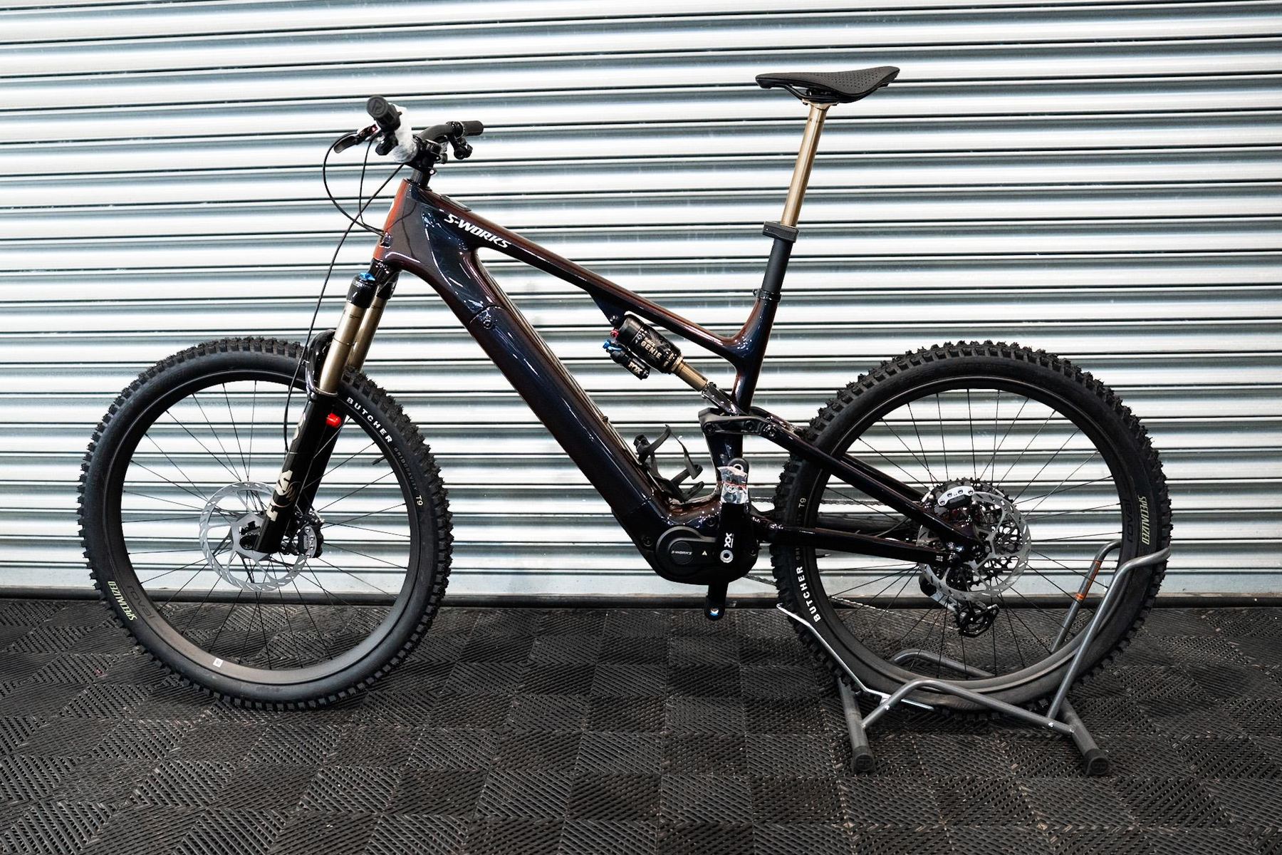 Specialized S-Works electric mountain bike, side view