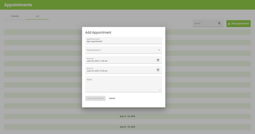 Screenshot of Jaxx App