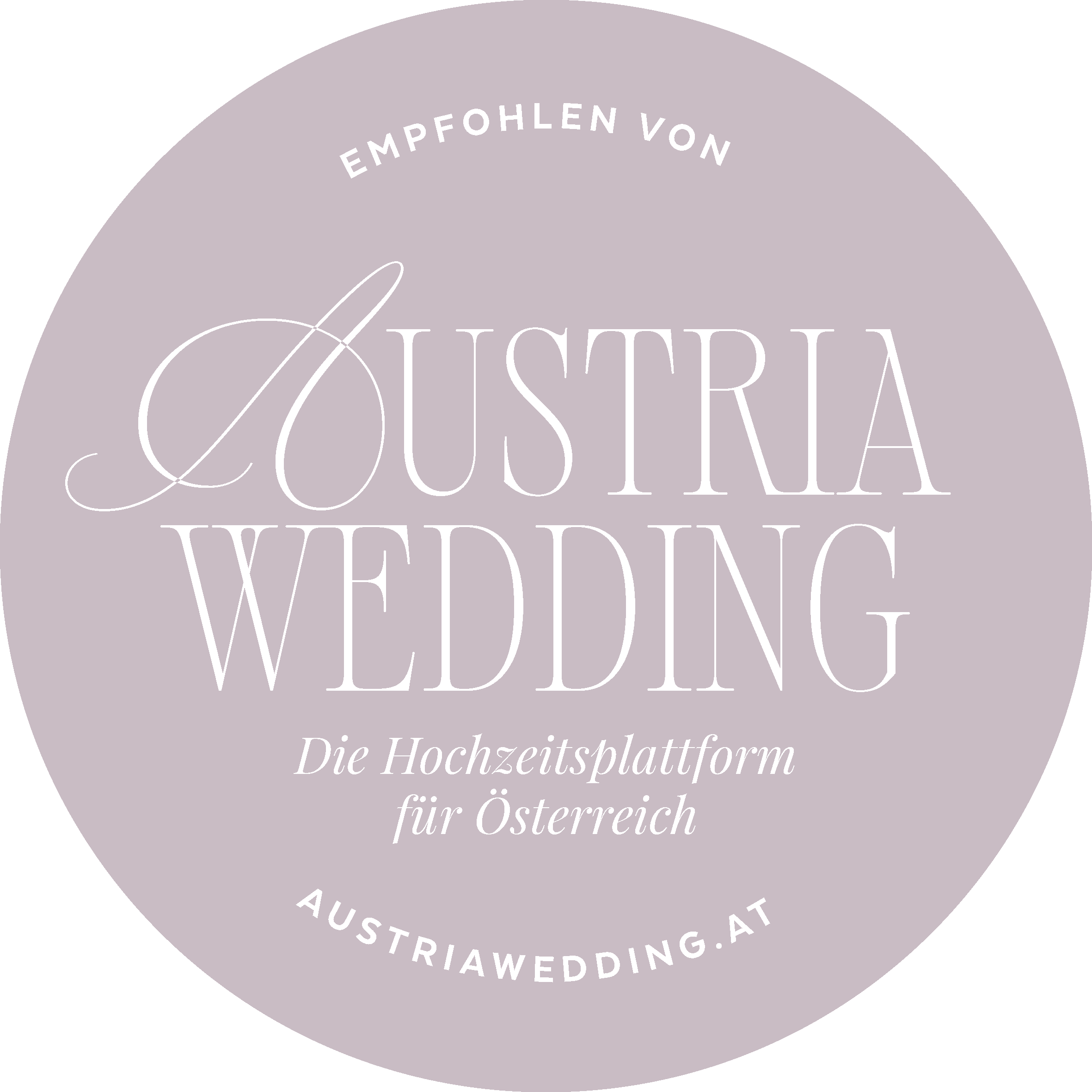 Austria Wedding Badge für Mitglieder (Hellbeige)