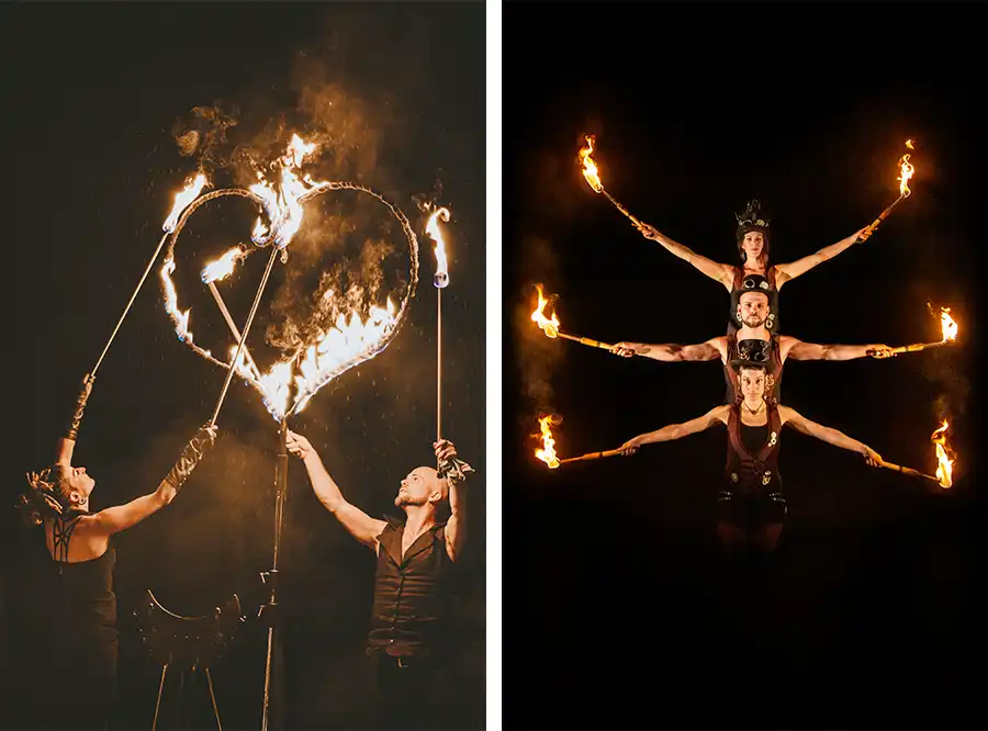 Flame Rain Theatre | Feuershow für eure Hochzeit