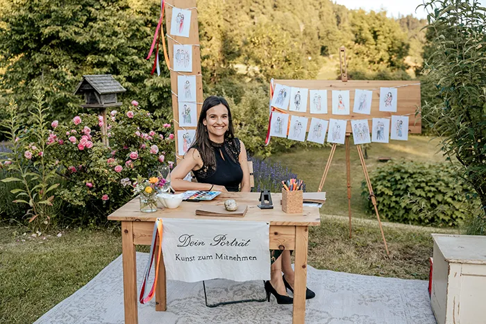 Live-Illustration aus Klagenfurt