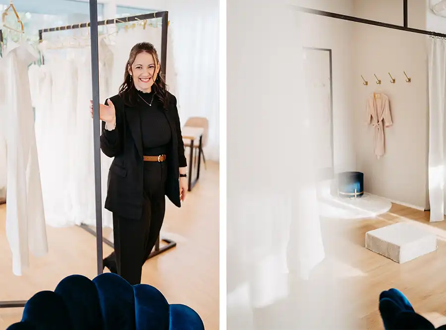 Brautmoment bei Anna-Lena | Hochzeitskleider