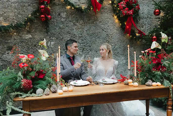 Evergreen Glow – Hochzeit mit Weihnachtszauber in Salzburg