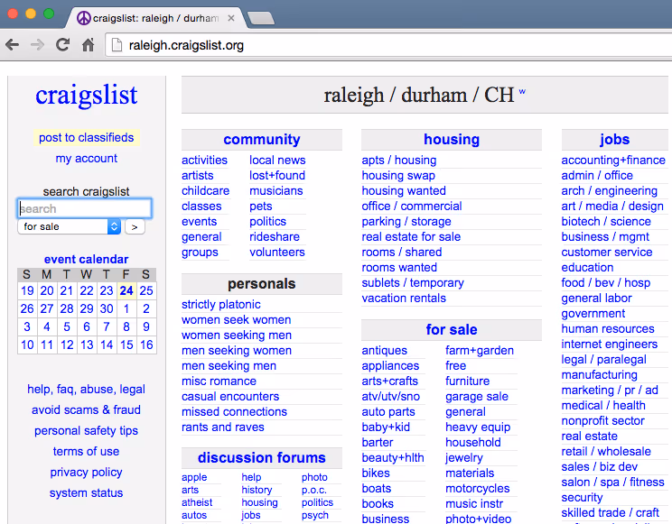 Using the Web to Get Stuff Done: What is Craigslist?