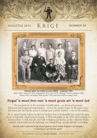 Krige Nuusbrief Nommer 099