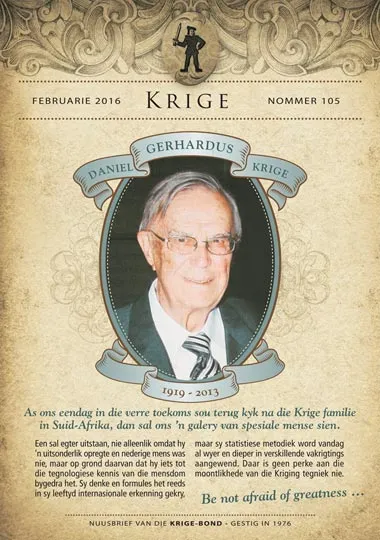 Krige Nuusbrief Nommer 105