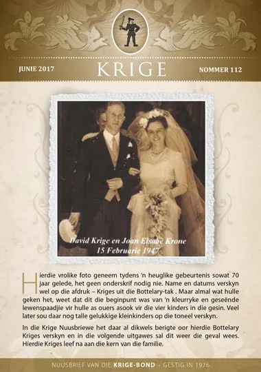 Krige Nuusbrief Nommer 112