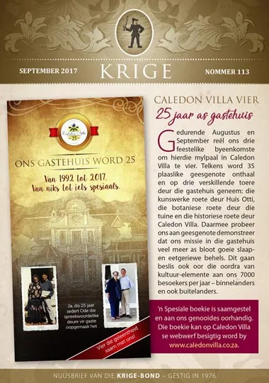 Krige Nuusbrief Nommer 113