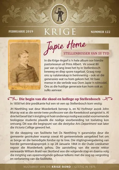 Krige Nuusbrief Nommer 122