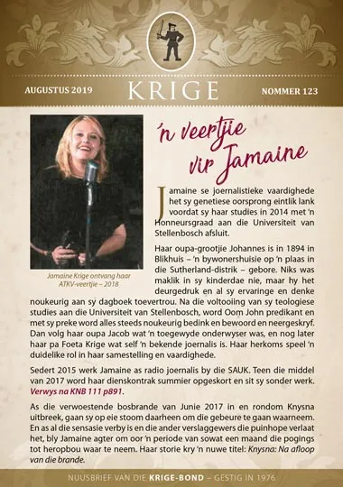 Krige Nuusbrief Nommer 123