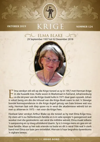 Krige Nuusbrief Nommer 124