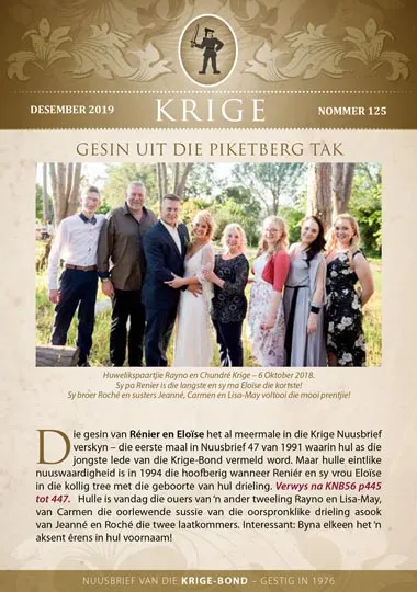 Krige Nuusbrief Nommer 125