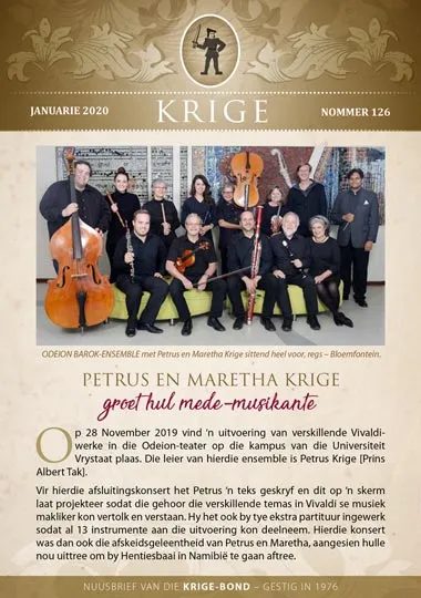 Krige Nuusbrief Nommer 126