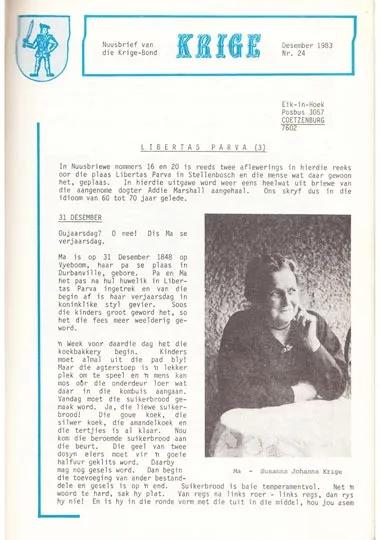 Krige Nuusbrief Nommer 024