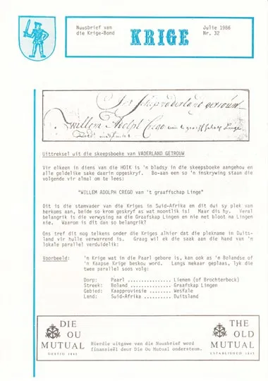 Krige Nuusbrief Nommer 032