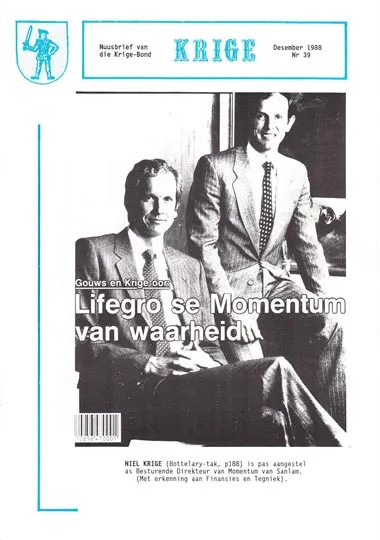Krige Nuusbrief Nommer 039