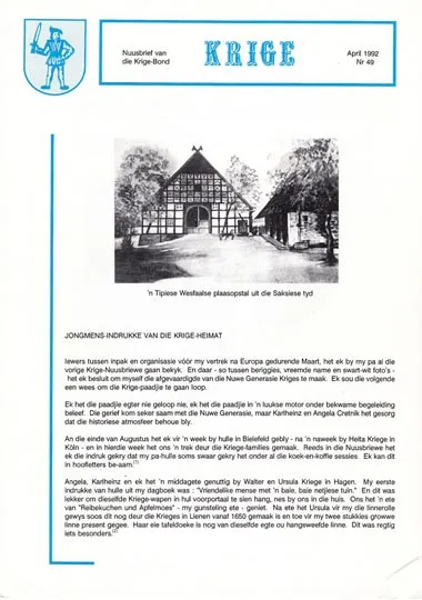 Krige Nuusbrief Nommer 049