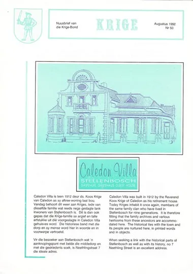 Krige Nuusbrief Nommer 050