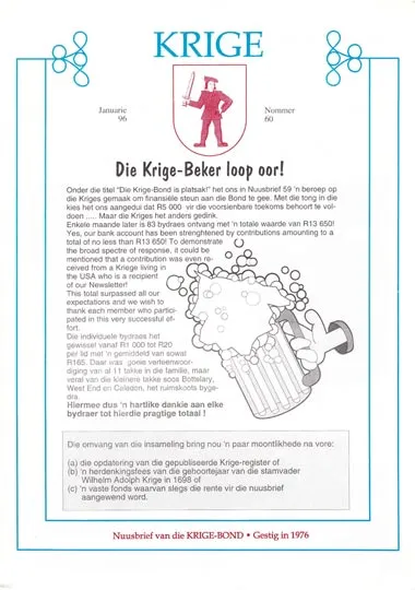 Krige Nuusbrief Nommer 060