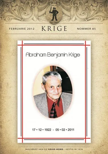 Krige Nuusbrief Nommer 085