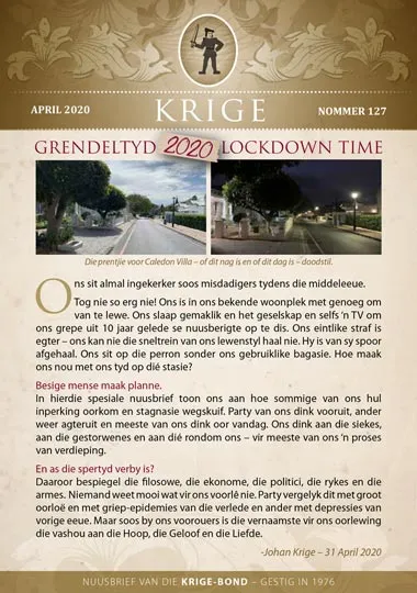Krige Nuusbrief Nommer 127