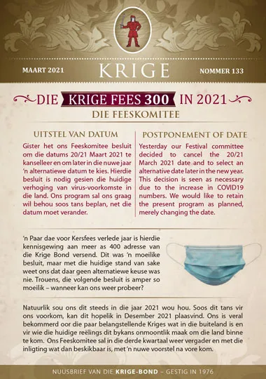 Krige Nuusbrief Nommer 133