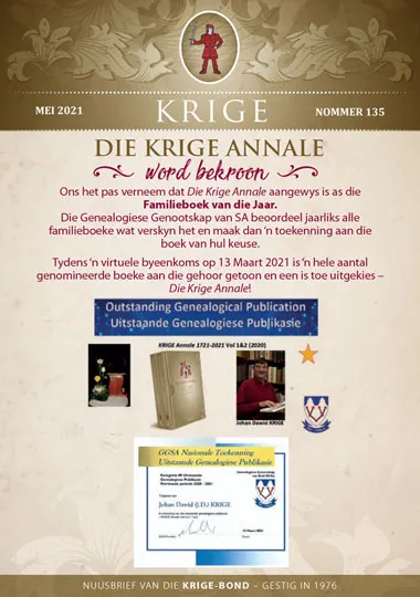 Krige Nuusbrief Nommer 135
