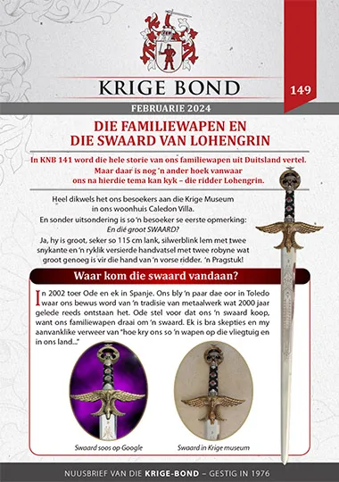 Krige Nuusbrief Nommer 149