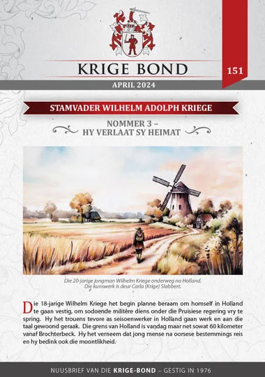Krige Nuusbrief Nommer 151
