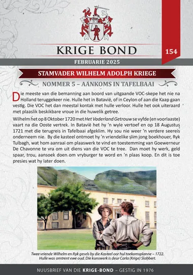 Krige Nuusbrief Nommer 154