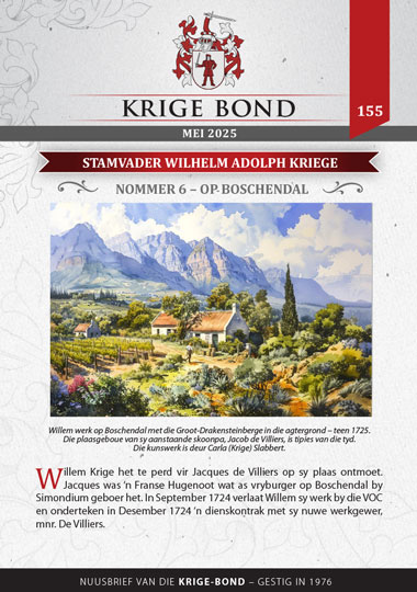 Krige Nuusbrief Nommer 155