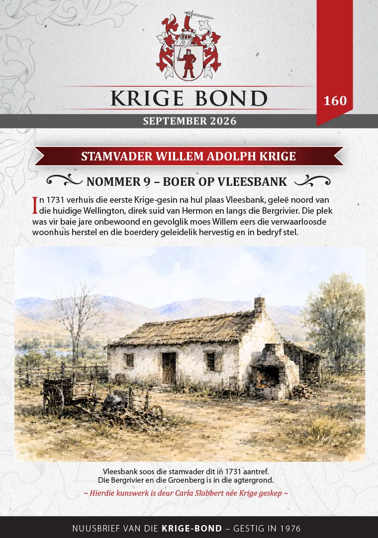 Krige Nuusbrief Nommer 160
